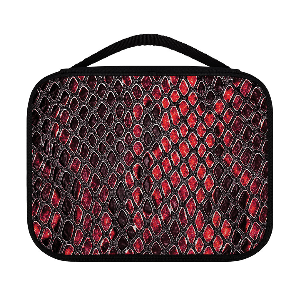 Red And Black Snakeskin Print Classic Bible Case