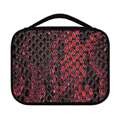 Red And Black Snakeskin Print Classic Bible Case