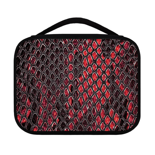 Red And Black Snakeskin Print Classic Bible Case