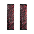 Red And Black Snakeskin Print Handle Covers