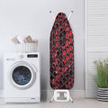 Red And Black Snakeskin Print Ironing Board Cover