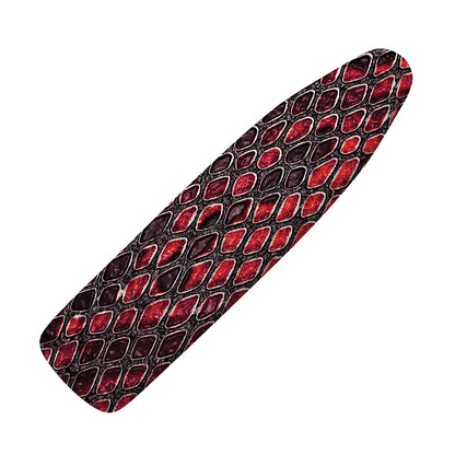 Red And Black Snakeskin Print Ironing Board Cover