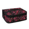 Red And Black Snakeskin Print Small Lunch Bag