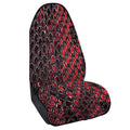 Red And Black Snakeskin Print Waterproof Car Seat Cover