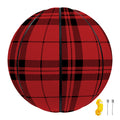Red And Black Tartan Pattern Print Basketball