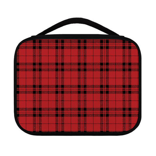 Red And Black Tartan Pattern Print Classic Bible Case