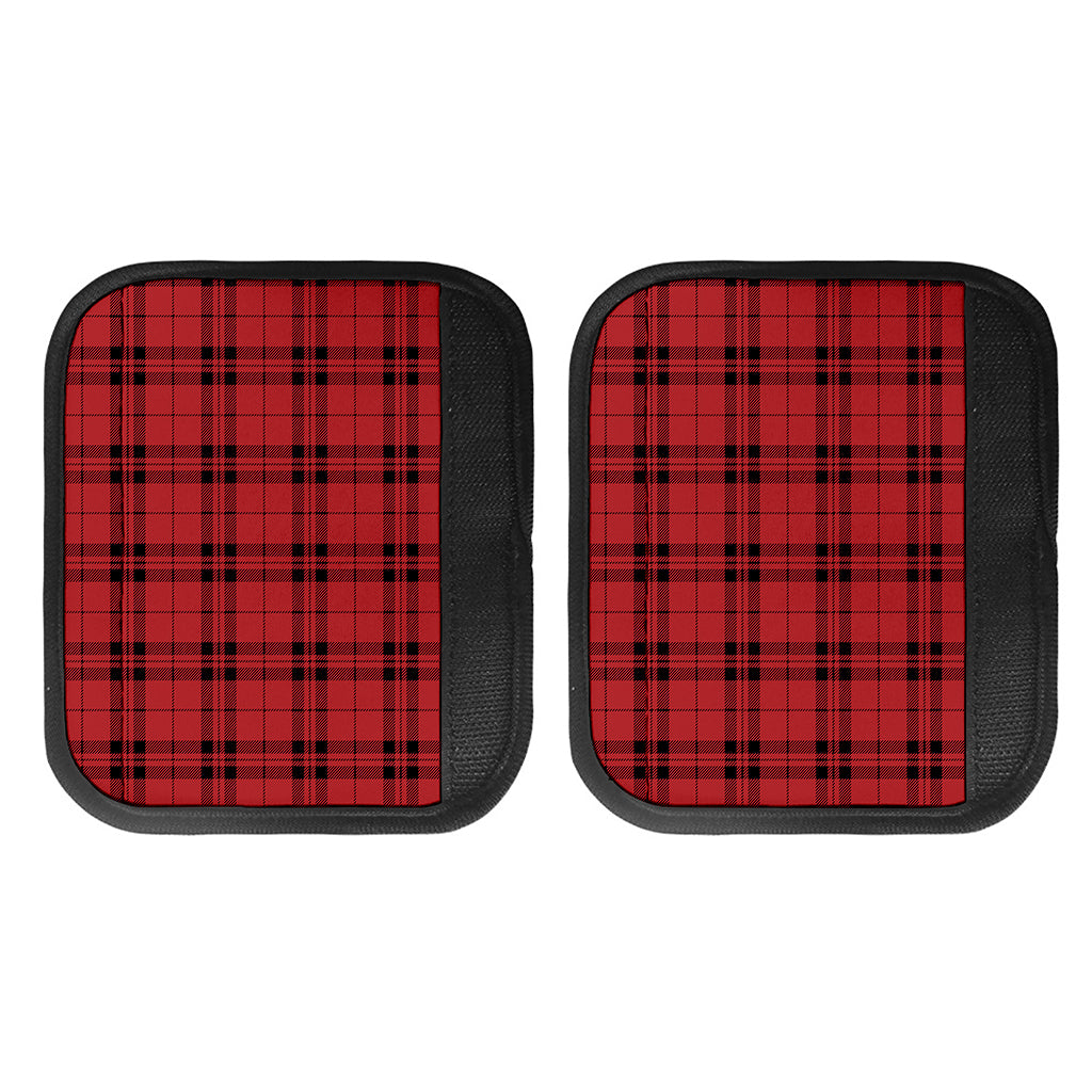 Red And Black Tartan Pattern Print Handle Covers