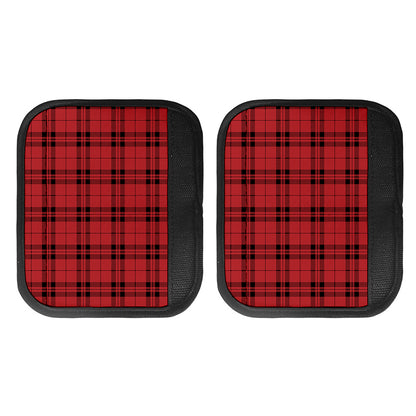 Red And Black Tartan Pattern Print Handle Covers
