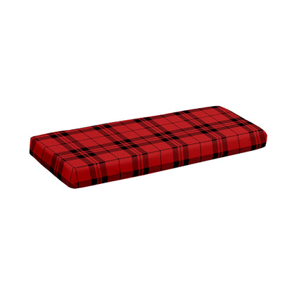 Red And Black Tartan Pattern Print Piano Keyboard Cover
