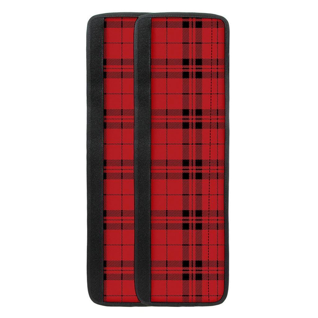 Red And Black Tartan Pattern Print Refrigerator Handle Covers