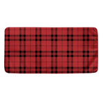 Red And Black Tartan Pattern Print Towel