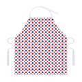 Red And Blue American Star Pattern Print Adjustable Apron