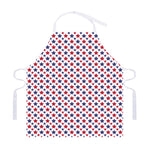 Red And Blue American Star Pattern Print Adjustable Apron