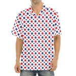 Red And Blue American Star Pattern Print Aloha Shirt