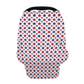 Red And Blue American Star Pattern Print Baby Seat Cover