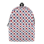 Red And Blue American Star Pattern Print Backpack