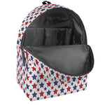 Red And Blue American Star Pattern Print Backpack