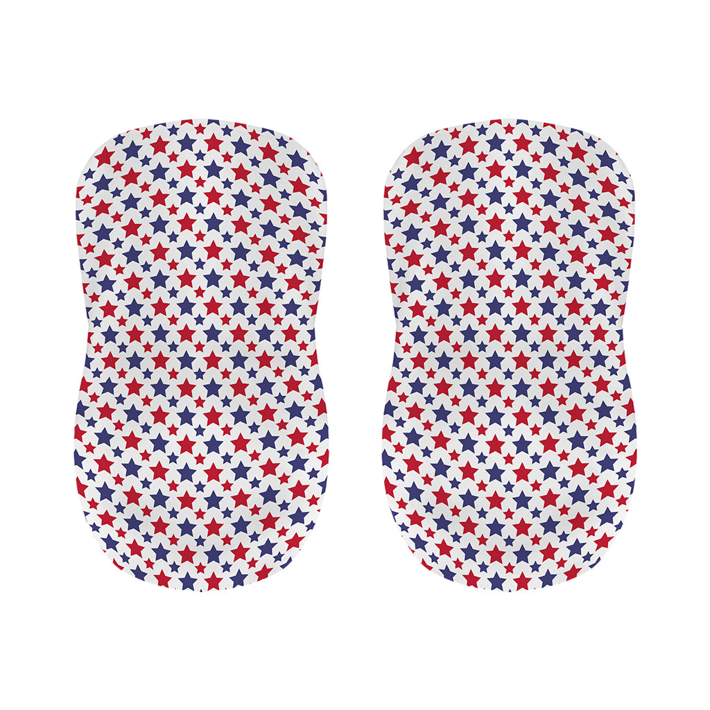 Red And Blue American Star Pattern Print Bar Stool Covers