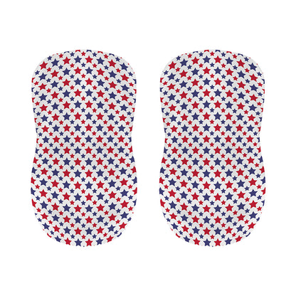 Red And Blue American Star Pattern Print Bar Stool Covers