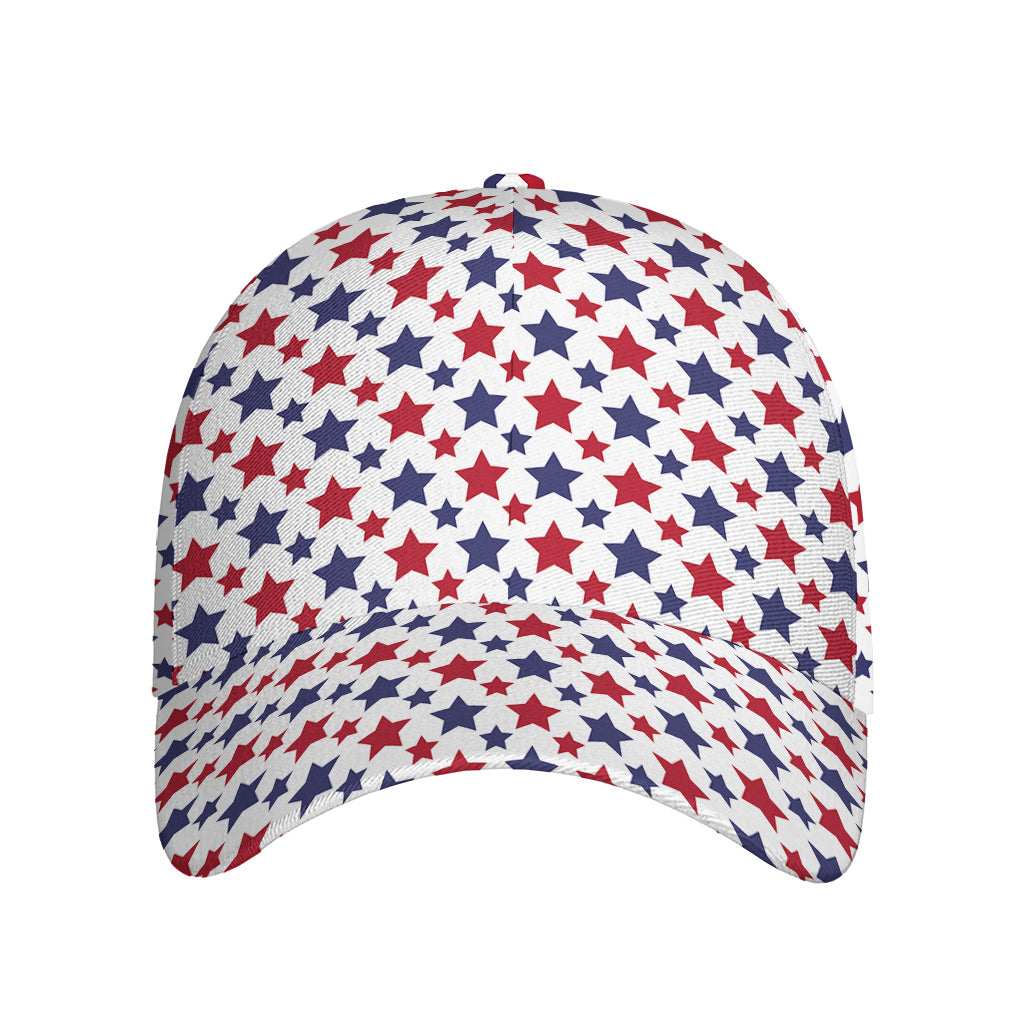 Red And Blue American Star Pattern Print Baseball Cap