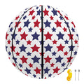 Red And Blue American Star Pattern Print Basketball