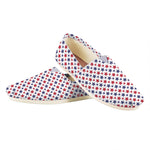 Red And Blue American Star Pattern Print Casual Shoes