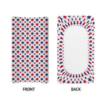 Red And Blue American Star Pattern Print Changing Pad Cover