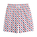 Red And Blue American Star Pattern Print Cotton Shorts