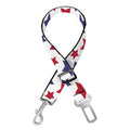 Red And Blue American Star Pattern Print Dog Seat Belt