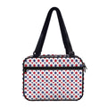 Red And Blue American Star Pattern Print Double Strap Bible Bag