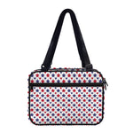 Red And Blue American Star Pattern Print Double Strap Bible Bag