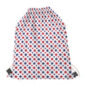 Red And Blue American Star Pattern Print Drawstring Bag