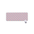 Red And Blue American Star Pattern Print Extended Mouse Pad