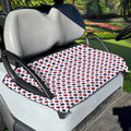 Red And Blue American Star Pattern Print Golf Cart Seat Cover