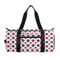 Red And Blue American Star Pattern Print Gym Bag