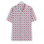 Red And Blue American Star Pattern Print Hawaiian Shirt
