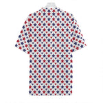 Red And Blue American Star Pattern Print Hawaiian Shirt