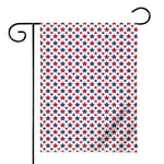 Red And Blue American Star Pattern Print House Flag
