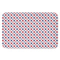 Red And Blue American Star Pattern Print Indoor Door Mat