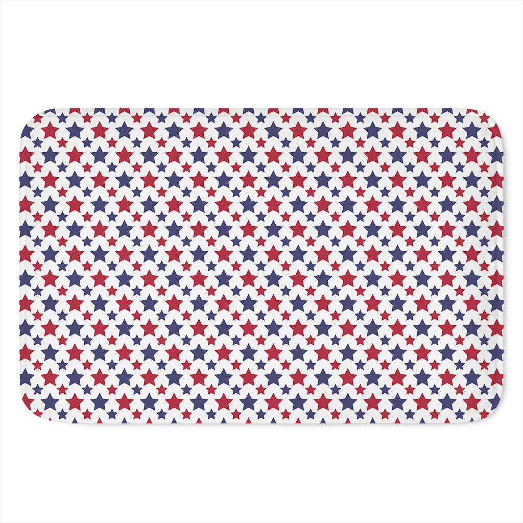 Red And Blue American Star Pattern Print Indoor Door Mat