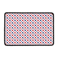 Red And Blue American Star Pattern Print Kitchen Mat