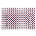 Red And Blue American Star Pattern Print Placemat