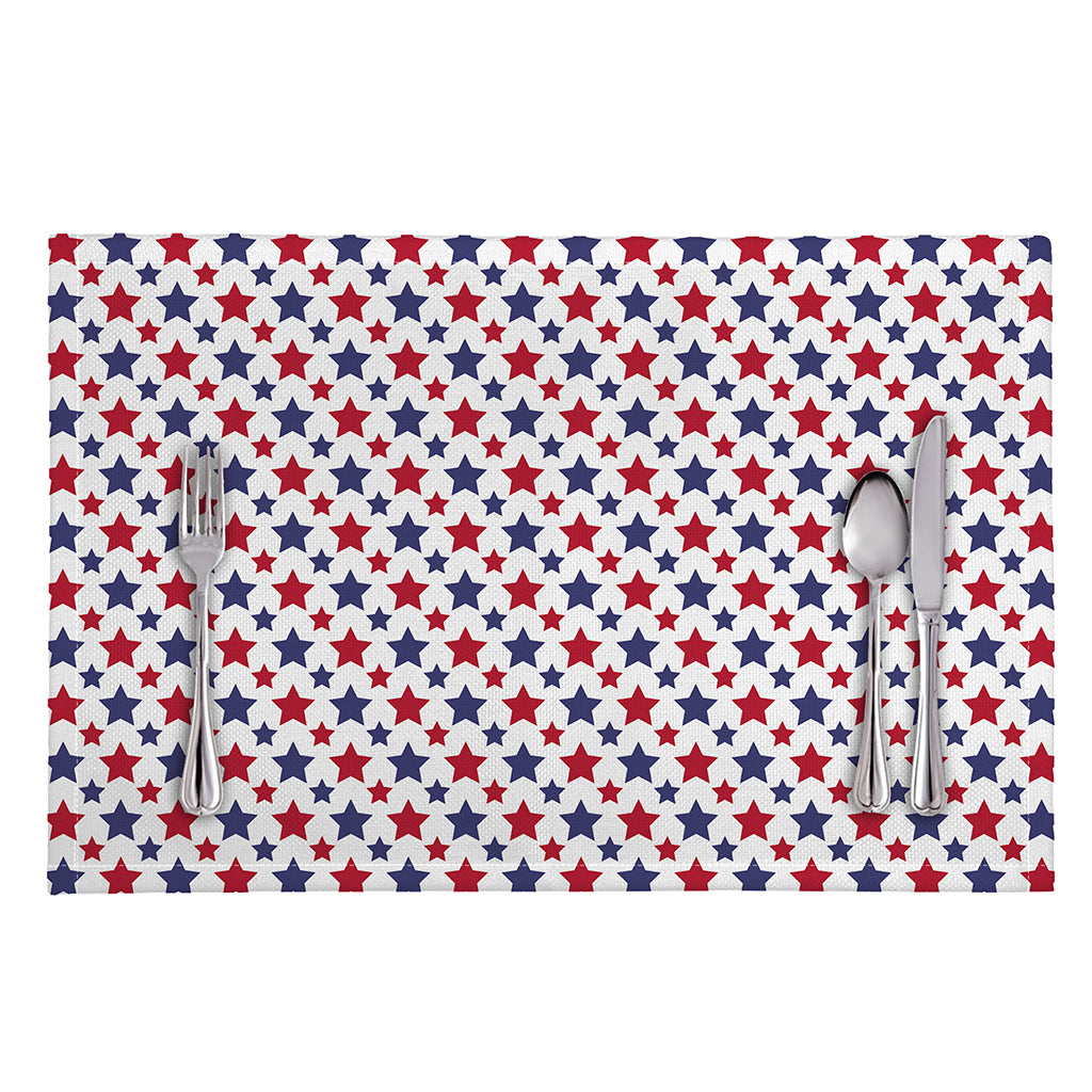 Red And Blue American Star Pattern Print Placemat