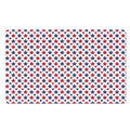 Red And Blue American Star Pattern Print Polyester Doormat