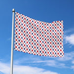Red And Blue American Star Pattern Print Polyester Flag