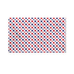 Red And Blue American Star Pattern Print Polyester Flag