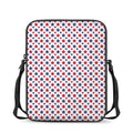 Red And Blue American Star Pattern Print Rectangular Crossbody Bag