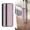 Red And Blue American Star Pattern Print Refrigerator Handle Covers