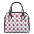 Red And Blue American Star Pattern Print Shoulder Handbag