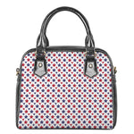 Red And Blue American Star Pattern Print Shoulder Handbag